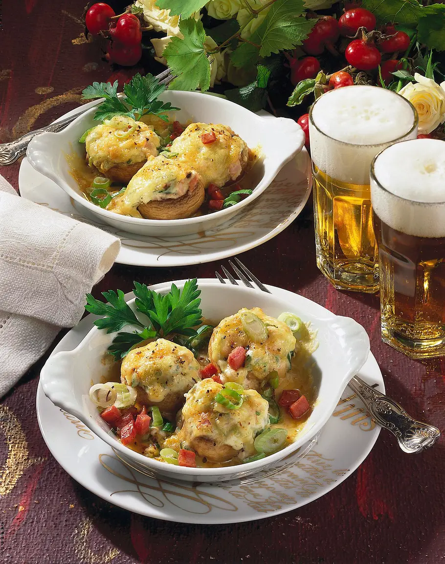 Überbackene Champignons Rezept