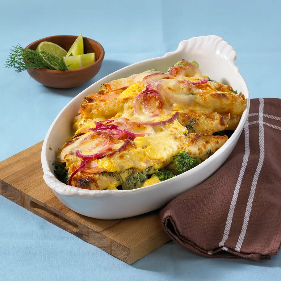 Überbackene Lachs-Crespelle Rezept