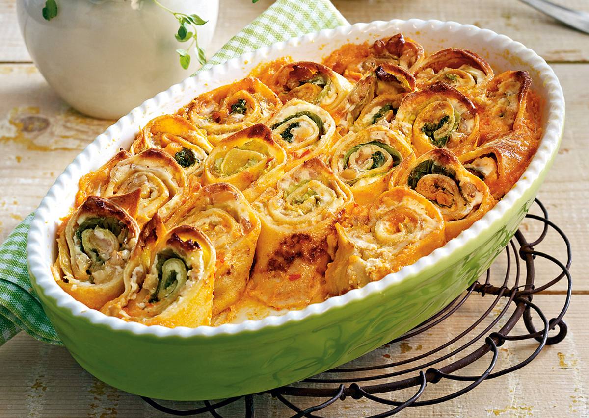 Überbackene Spitzkohl-Ricotta-Crespelle Rezept