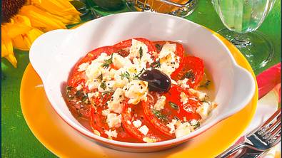 Überbackene Tomaten und Schafskäse Rezept - Foto: LECKER @ Bauer Media Group