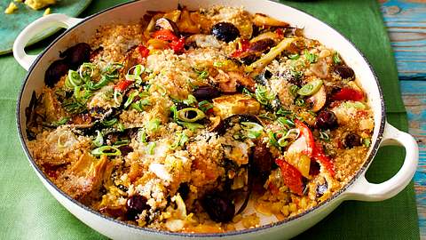 Überbackene Veggie-Paella Rezept - Foto: House of Food / Bauer Food Experts KG