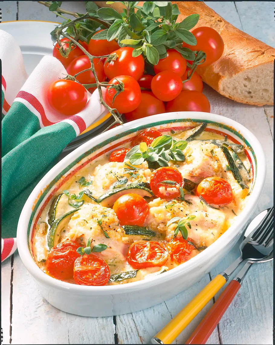 Überbackenes Hähnchenfilet Rezept Überbackenes Hähnchenfilet Rezept