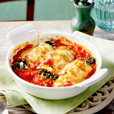 Überbackene Auberginen-Cannelloni Rezept Überbackene Auberginen-Cannelloni Rezept
