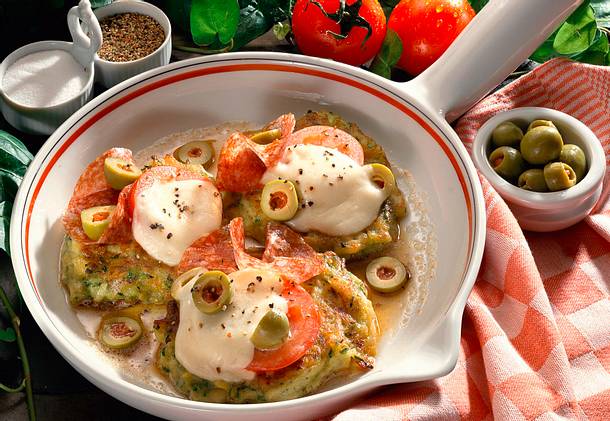 Überbackene Gemüsepuffer Rezept Überbackene Gemüsepuffer Rezept