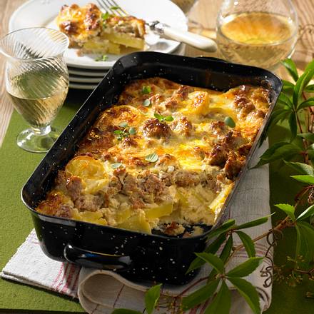 Überbackene Käse-Kartoffeln Rezept