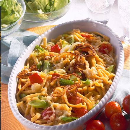 Überbackene Käsespätzle Rezept Überbackene Käsespätzle Rezept
