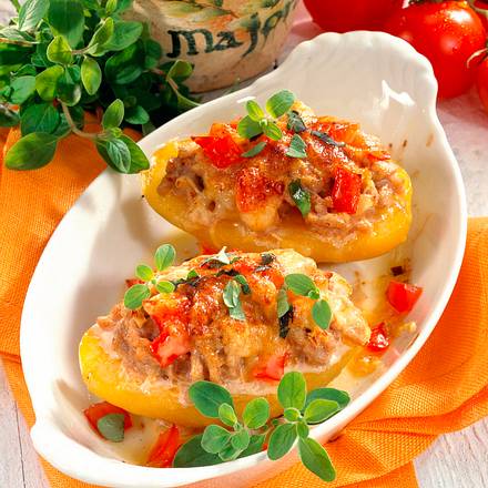 Überbackene Kartoffelhälften Rezept Überbackene Kartoffelhälften Rezept