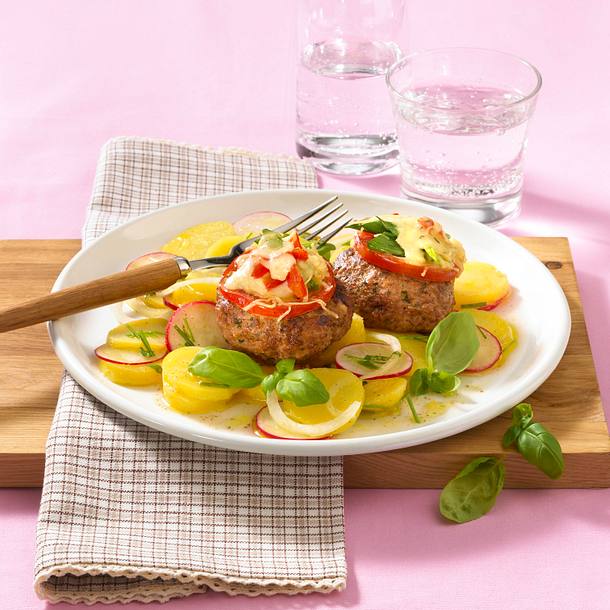 Überbackene Kräuterfrikadellen Rezept Überbackene Kräuterfrikadellen Rezept