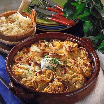 Überbackene Kraut-Pfannkuchen Rezept Überbackene Kraut-Pfannkuchen Rezept