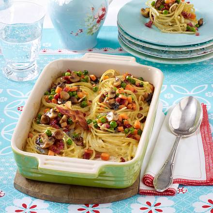 Überbackene Nudelnester Rezept Überbackene Nudelnester Rezept