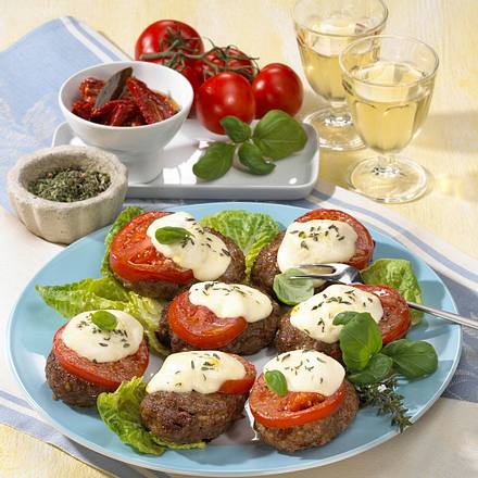 Überbackene Pizza-Buletten Rezept Überbackene Pizza-Buletten Rezept