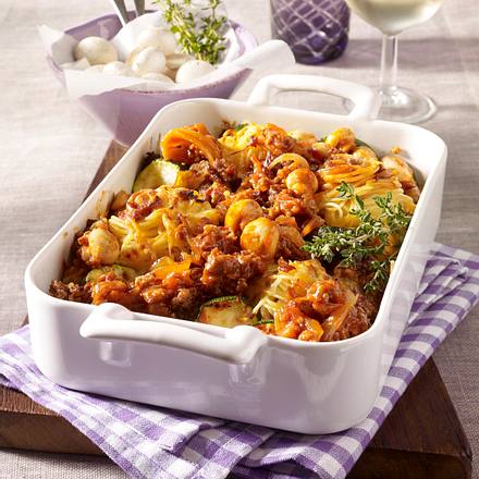 Überbackene Spaghetti-Nester Rezept Überbackene Spaghetti-Nester Rezept