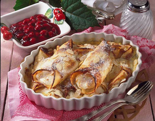 Überbackener Palatschinken Rezept Überbackener Palatschinken Rezept