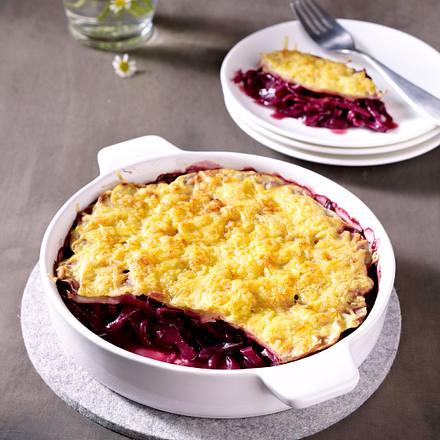 Uberbackener Rotkohl Mit Kartoffel Kruste Rezept Lecker