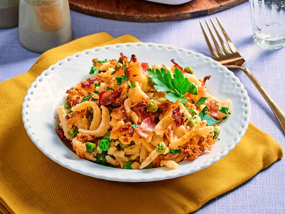 Überbackenes Spätzle-Familienglück Rezept Überbackenes Spätzle-Familienglück Rezept