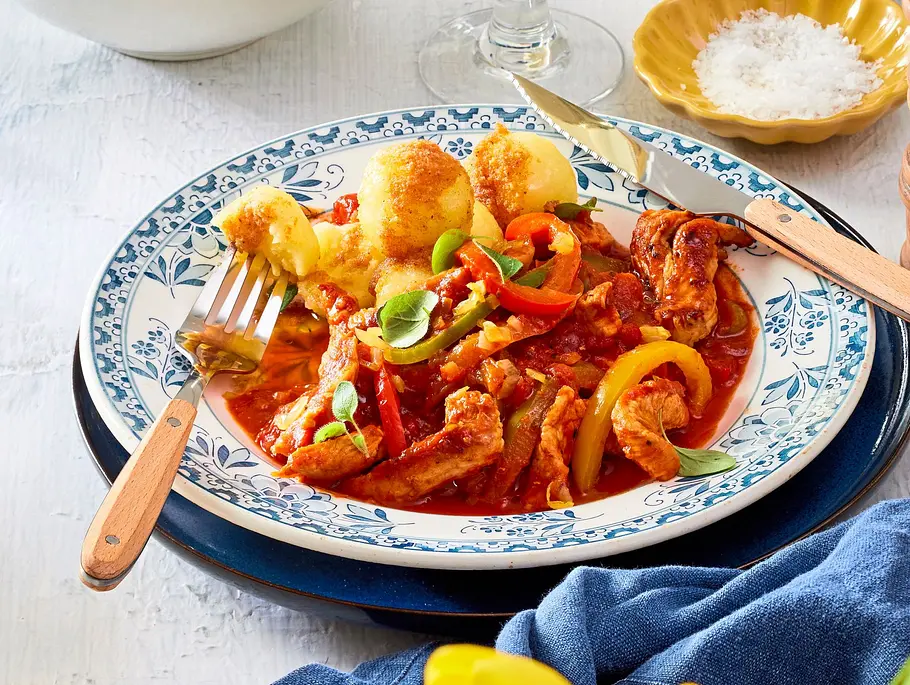 Ungarisches Husarenfleisch in Letscho Rezept Ungarisches Husarenfleisch in Letscho Rezept