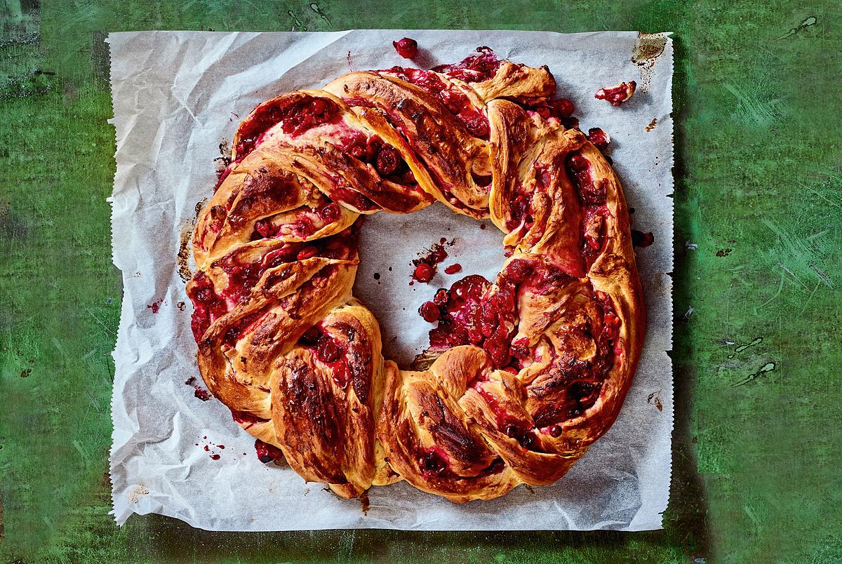 Unwiderstehlicher Cranberrykranz Rezept