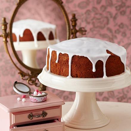 Vanille-Cheesecake mit Puderzucker-Guss Rezept Vanille-Cheesecake mit Puderzucker-Guss Rezept