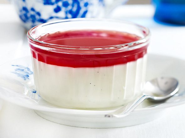 Panna Cotta Italienischer Dessert Klassiker Lecker