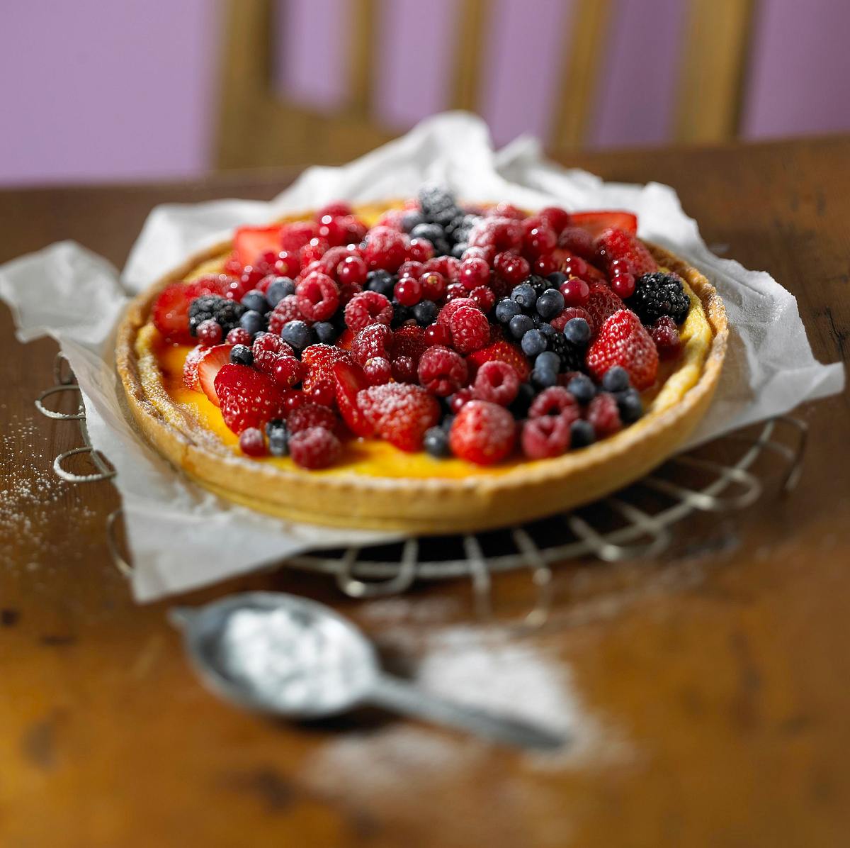 Vanille-Tarte mit Beeren Rezept