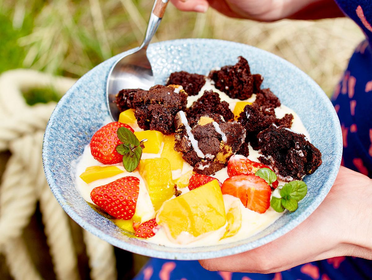 Vanillecreme „Käpt’n Brownie und seine Früchtchen“ Rezept