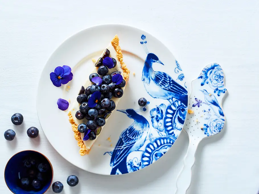 Vanillige Heidelbeer-Shortbread-Tarte Vanillige Heidelbeer-Shortbread-Tarte