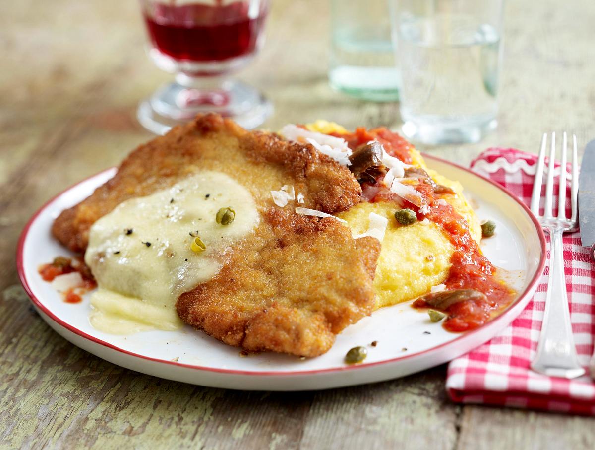 Veal Parmigiana mit Polenta Rezept