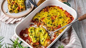 Vegane Cannelloni mit Spinat-Ricotta-Füllung Rezept - Foto: House of Food / Bauer Food Experts KG