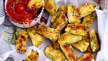 Vegane Snacks und Fingerfood: Zucchini-Tater-Tots - Foto: House of Food / Bauer Food Experts KG