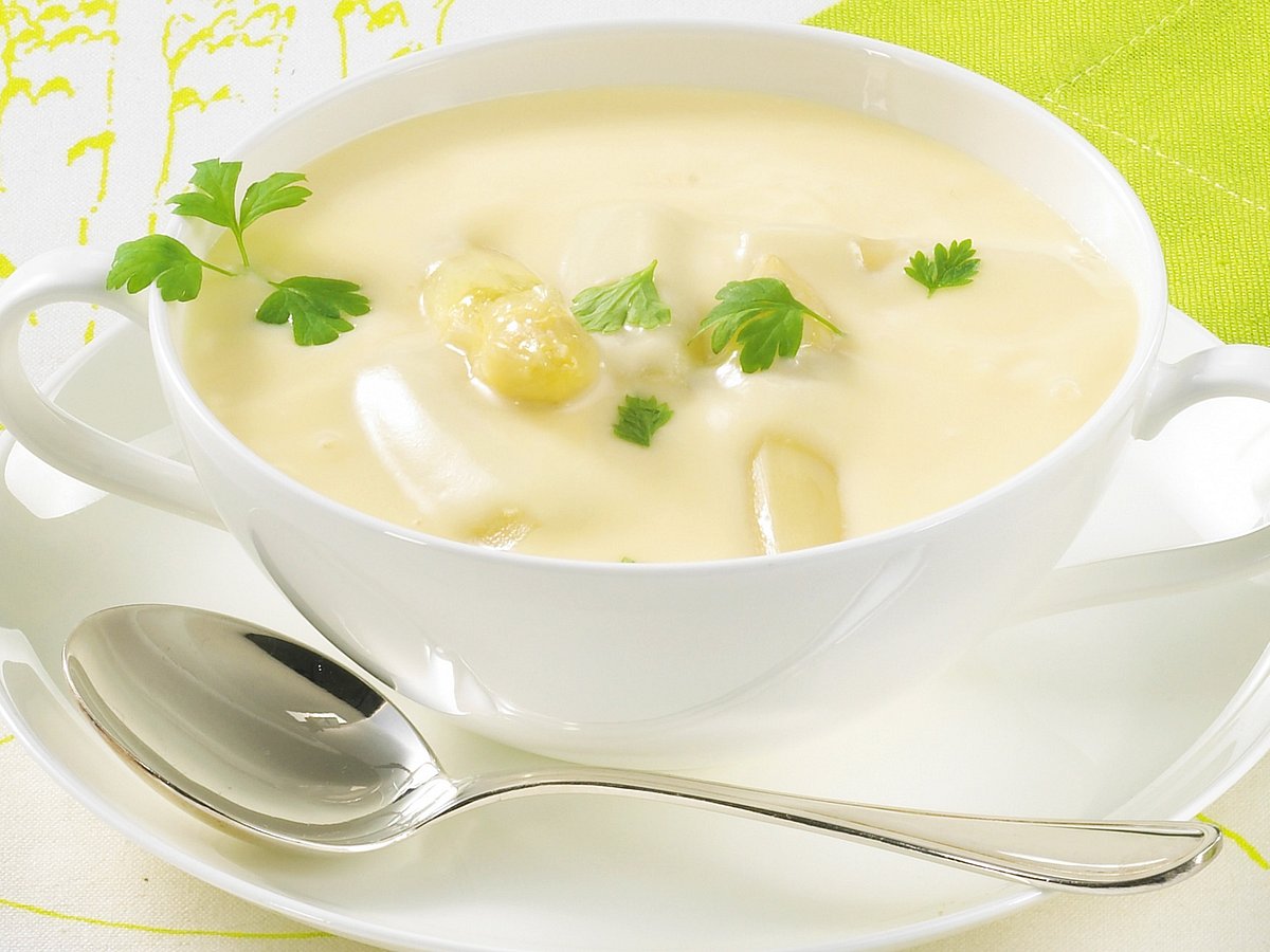 Vegane Spargelcremesuppe Rezept