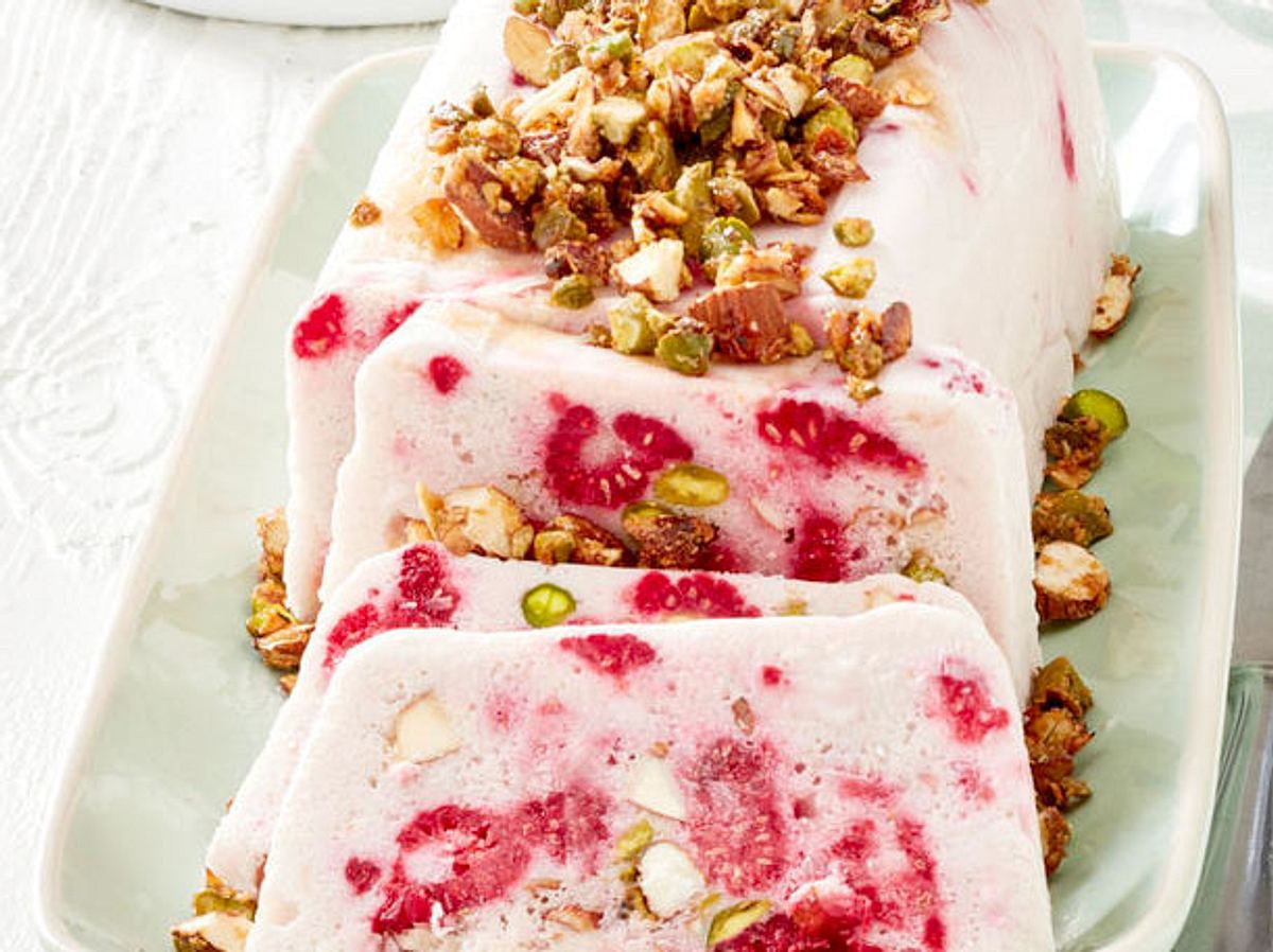 Veganes Himbeer-Semifreddo Rezept