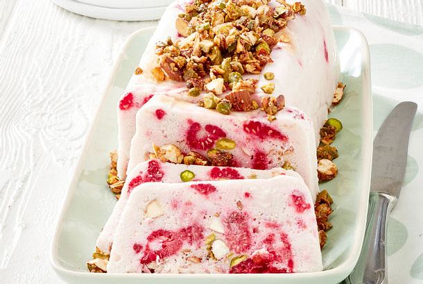 Veganes Himbeer-Semifreddo Rezept