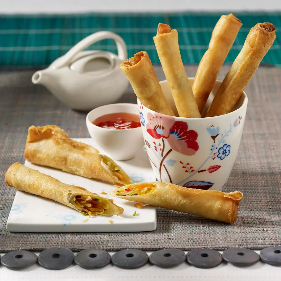 Vegetarische Frühlingsrollen Rezept Vegetarische Frühlingsrollen Rezept