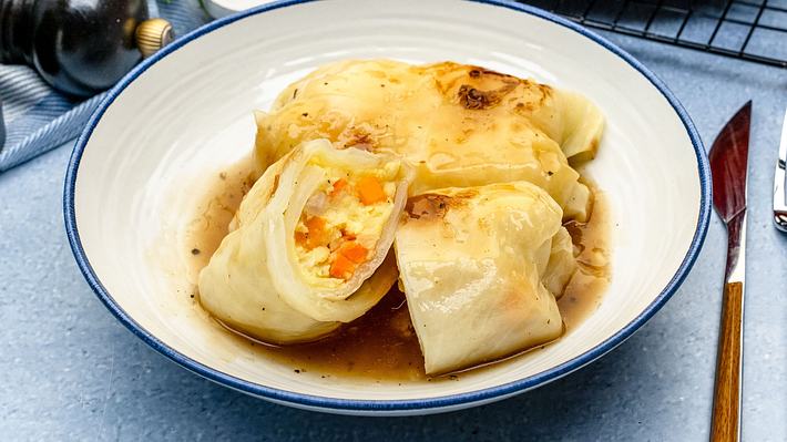 Vegetarische Kohlrouladen als Sonntagsessen - Foto: ShowHeroes