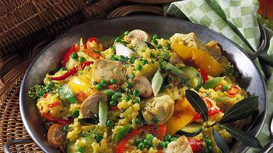 Vegetarische Paella Rezept - Foto: LECKER @ Bauer Media Group