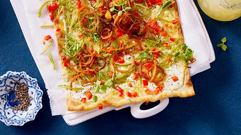 Vegetarischer Bohnen-Flammkuchen Rezept - Foto: House of Food / Bauer Food Experts KG