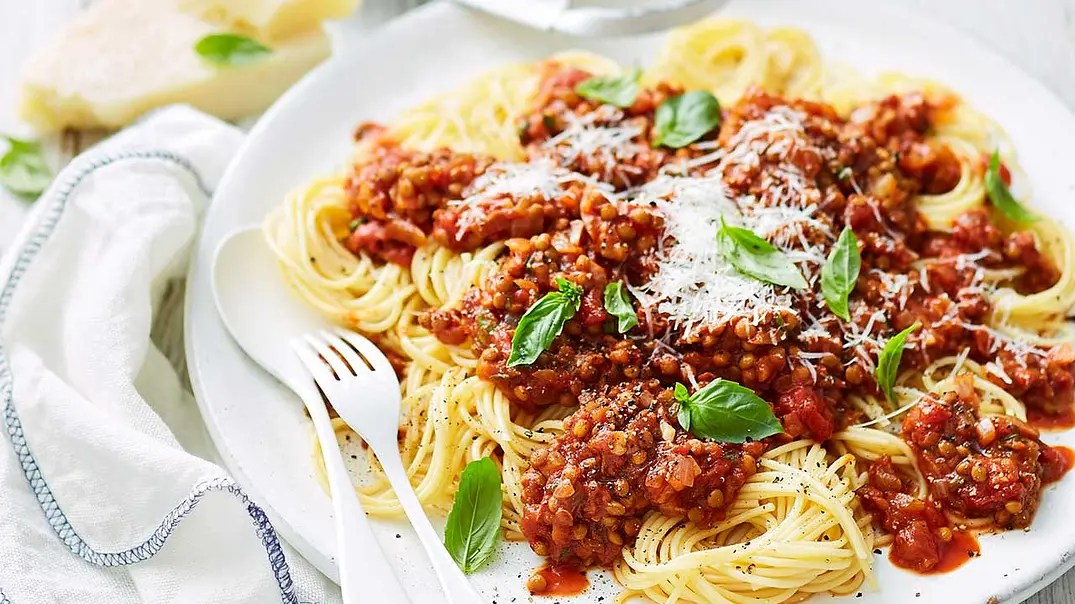 Veggie-Bolognese in der Linsen-Edition Rezept - Foto: Are Media Syndication Veggie-Bolognese in der Linsen-Edition Rezept - Foto: Are Media Syndication
