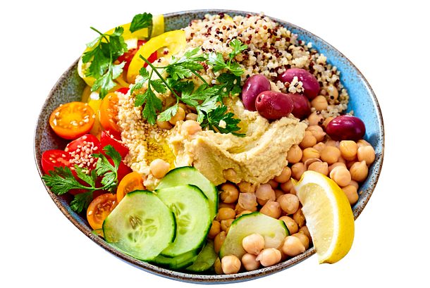 Veggie-Bowl mit Quinoa und Hummus Rezept