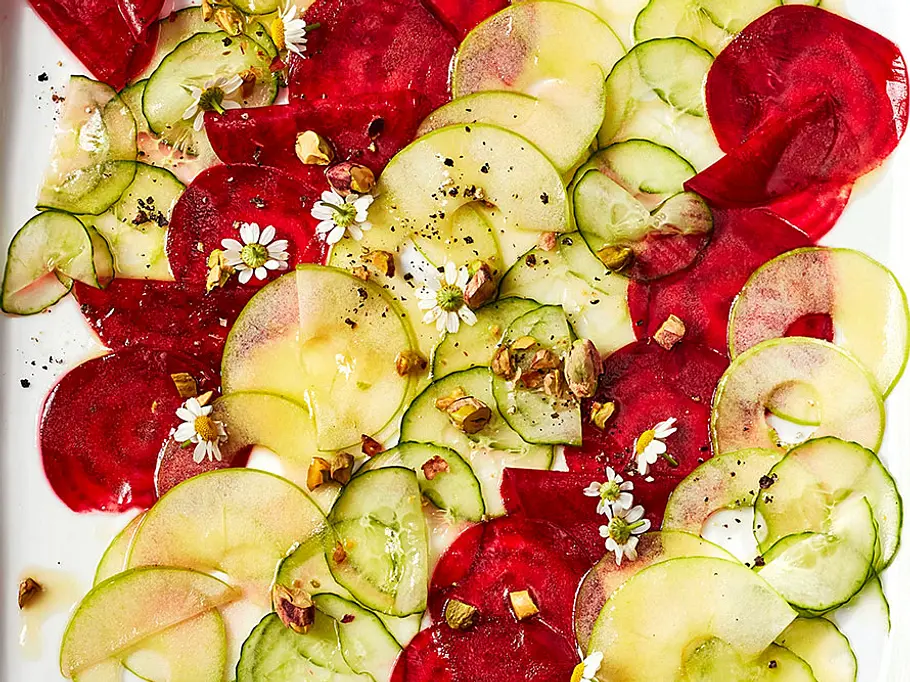 Veggie-Carpaccio Rezepr Veggie-Carpaccio Rezept