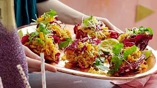 Veggiebolo-Salatwraps Rezept - Foto: LECKER @ Bauer Media Group