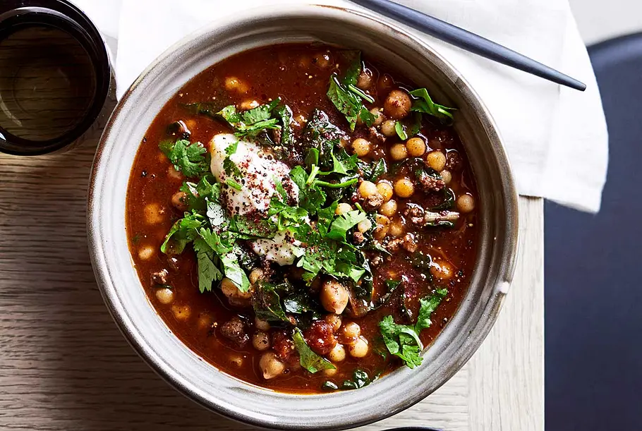 Veni-vidi-vici-Suppe mit Kichererbsen und Rind Rezept