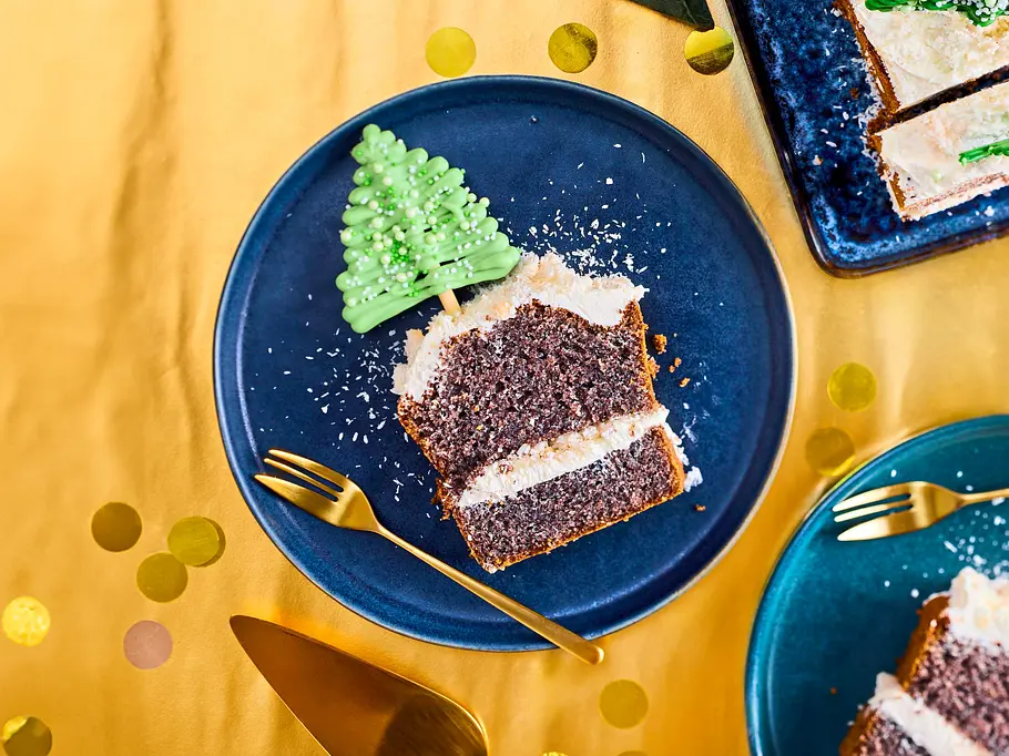 Verschneiter Makronen-Kuchen Rezept Verschneiter Makronen-Kuchen