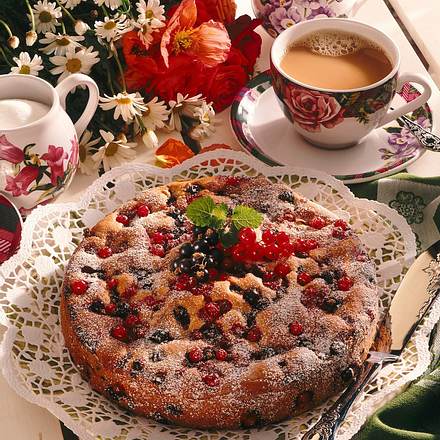 Versunkener Johannesbeerkuchen Rezept Versunkener Johannesbeerkuchen Rezept