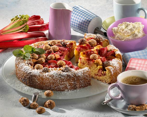 Versunkener Rhabarberkuchen Rezept Versunkener Rhabarberkuchen Rezept