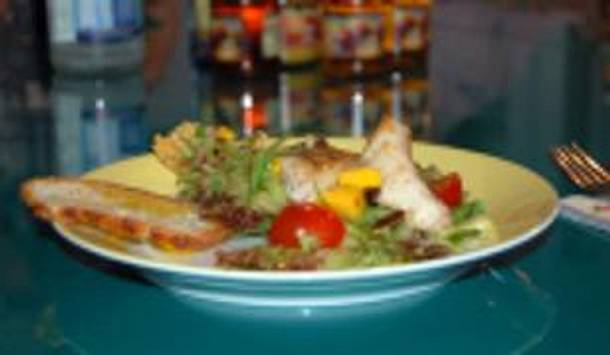 Vinaigrette mit Mangowürfeln Rezept Vinaigrette mit Mangowürfeln Rezept