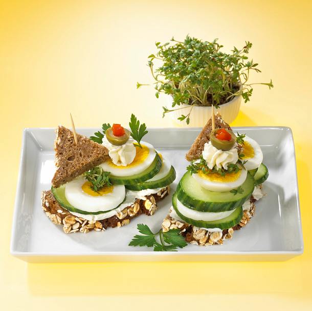 Vollkornbrot mit Eiersalat Rezept Vollkornbrot mit Eiersalat Rezept