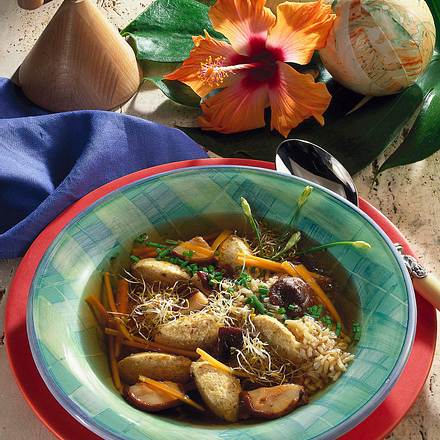 Vollwerteintopf mit Tofuklößchen Rezept
