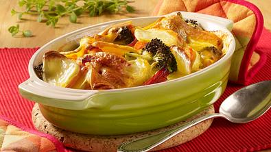 Vorher/nachher Kartoffel-Gemüseauflauf mit Schinken Rezept - Foto: LECKER @ Bauer Media Group