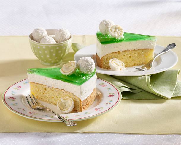 Waldmeister-Kokos-Torte Rezept Waldmeister-Kokos-Torte Rezept