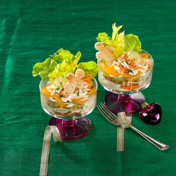 Waldorfsalat mit Toastengel Rezept